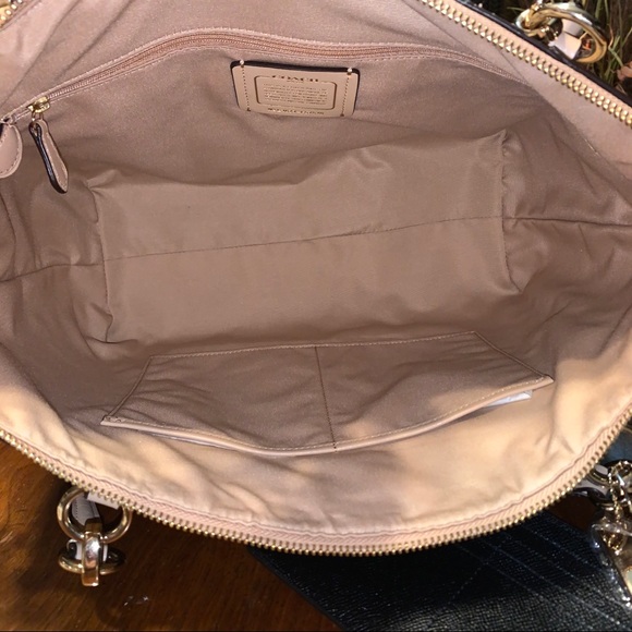 Coach Beige Snake Patchwork Ava Tote & Wallet NWT - Picture 7 of 14